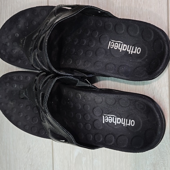 Orthoheel by Vionic Women Maui Leather Thong Sandals shoes sz 9 - Picture 5 of 13